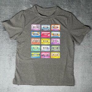 Retro Y2K 90s Aesthetic Music Cassette Tape Mixtape Throwback Unisex Graphic Tee